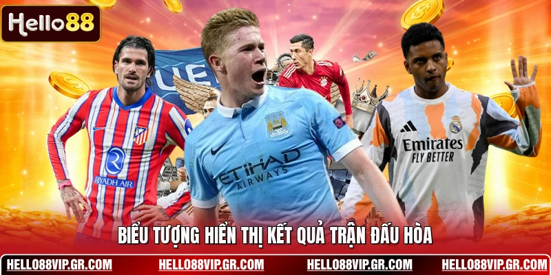Biểu tượng hiển thị kết quả trận đấu hòa